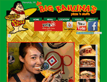 Tablet Screenshot of bigkahunaspizzahawaii.com